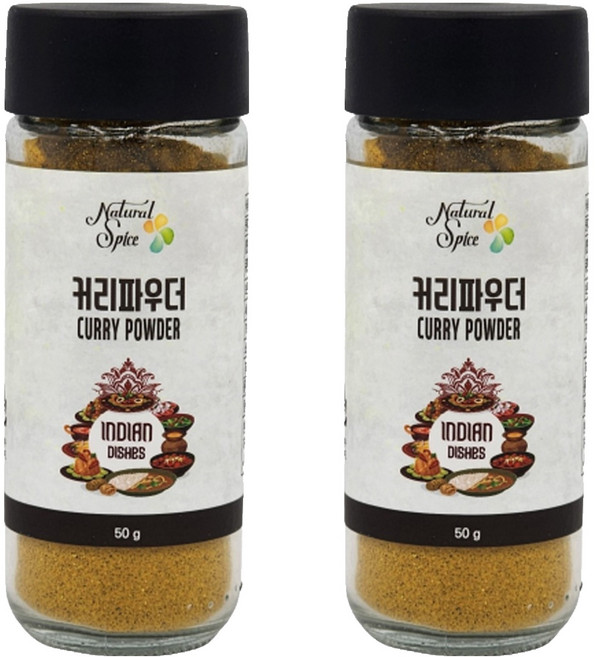내츄럴스파이스 커리 파우더, 50g, 2개
