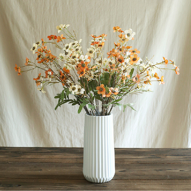 KUIBAO 快豹生活 小蘇梅仿真假花, 橘色, 6個