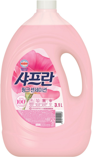 샤프란 섬유유연제 핑크 센세이션 플러스 본품, 3.1L, 1개