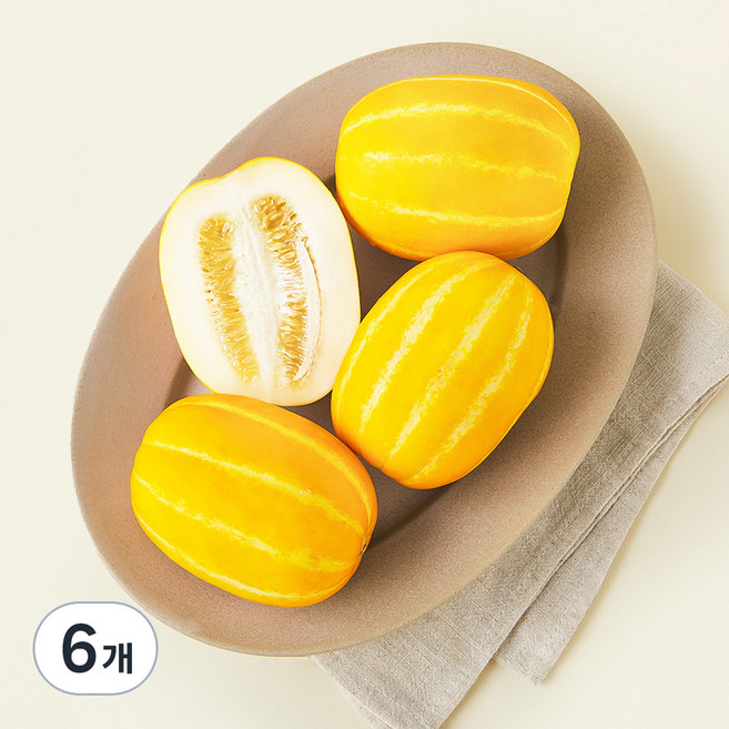 당도선별 성주 실속 참외, 1kg(3~5입), 6개