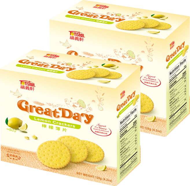 福義軒 檸檬薄片, 120g, 2盒