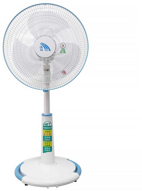 聯統 ABS 3片式葉片 升降立扇 電風扇 白色 平面細網 可升降 AC馬達 16吋 LT-1629P