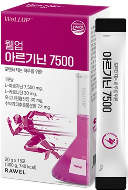 웰업 아르기닌 7500 스틱 15p, 300g, 1개