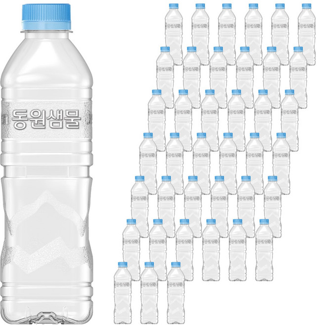 동원샘물 무라벨, 500ml, 40개