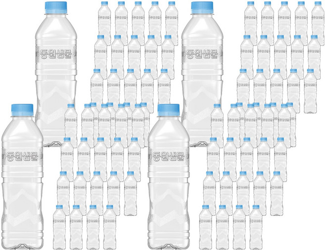 동원샘물 생수 무라벨, 500ml, 80개