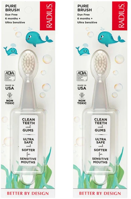 래디어스 퓨어 베이비 유아칫솔, 1개입, 2개 - 쿠팡