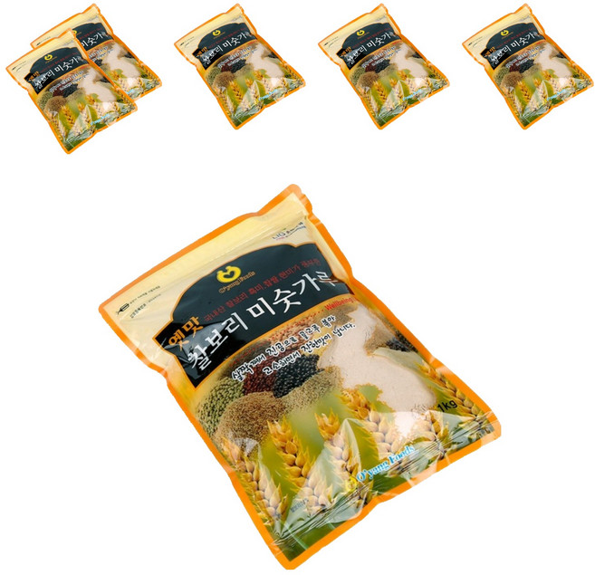 오양식품 옛맛 찰보리 미숫가루, 1kg, 6개
