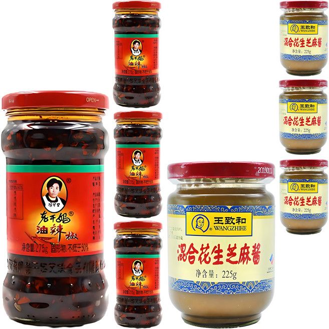 라오깐마 훠궈소스 라조장 + 즈마장, 500g, 4개