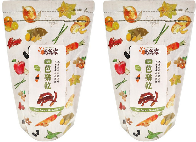 元氣家 梅汁芭樂乾, 200g, 2包