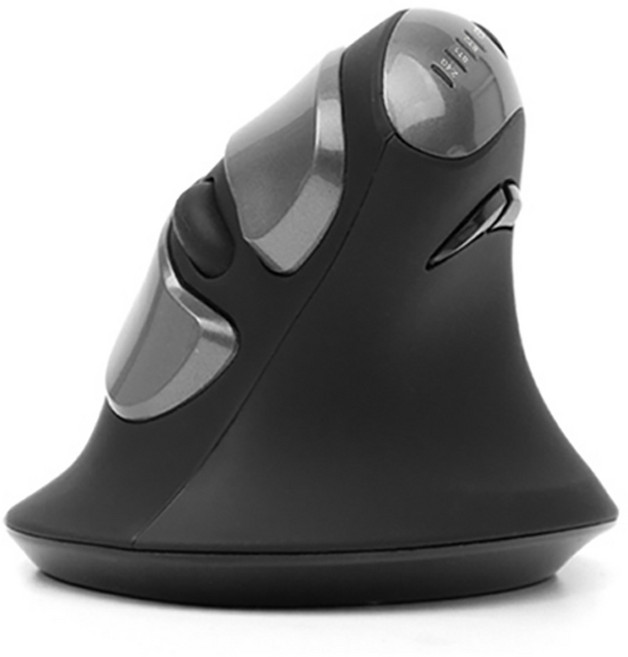 아이리버 버티컬 무선 마우스, EQwear-EV3, 블랙