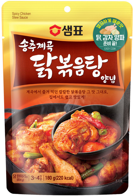 샘표 송추계곡 닭볶음탕 양념, 180g, 1개