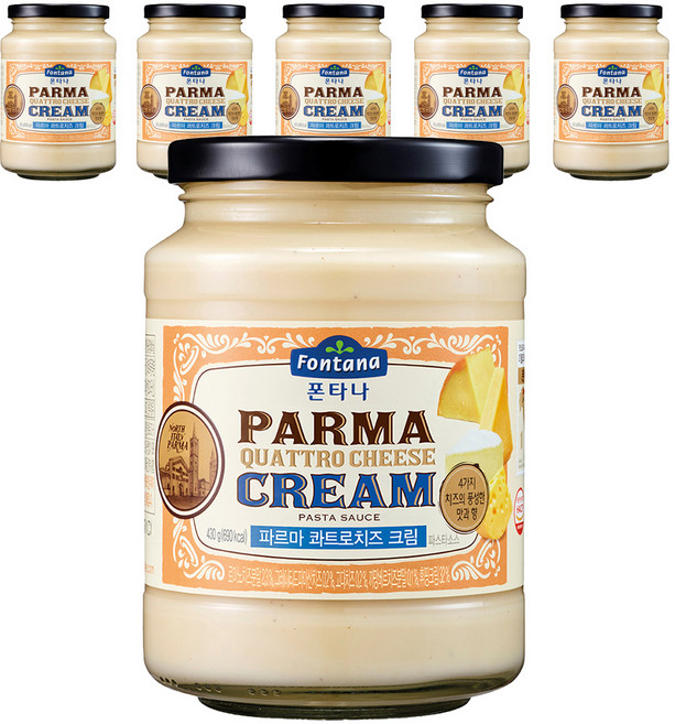 폰타나 파르마 콰트로치즈 크림 파스타소스, 430g, 6개
