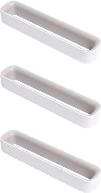 리빙홈디테일 홈 접착식 슬리퍼 걸이 거치대, 화이트, 3개