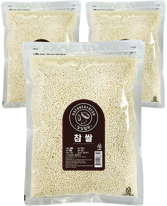 싱싱잡곡 찹쌀, 800g, 3개