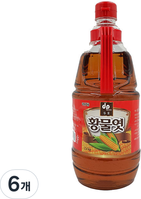 두포 뚜레반 황물엿, 2.4kg, 6개