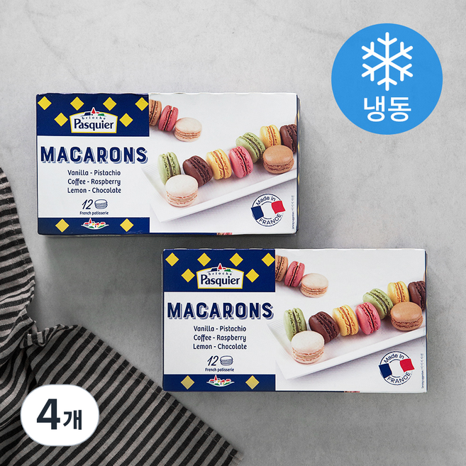 파스키에 마카롱 12개입 (냉동), 154g, 1개입, 4개