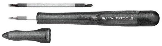 PB SWISS TOOLS 筆型可換頭精密起子 00號 黑色, 1組