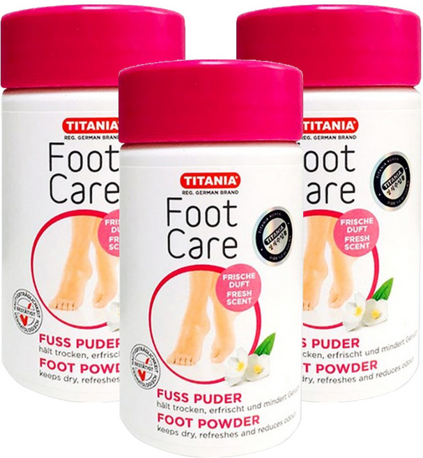 티타니아 풋파우더, 100g, 3개