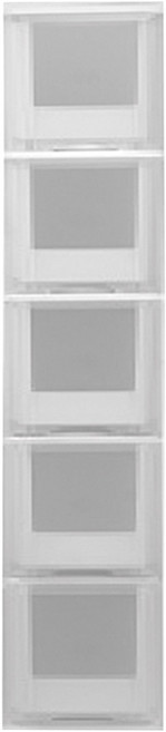 SHUTER 樹德 livinbox 五層三比八隙縫收納櫃 MB-1805BP, 白色, 1個