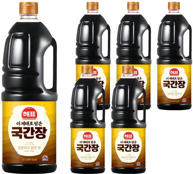 해표 국간장, 1.8L, 6개