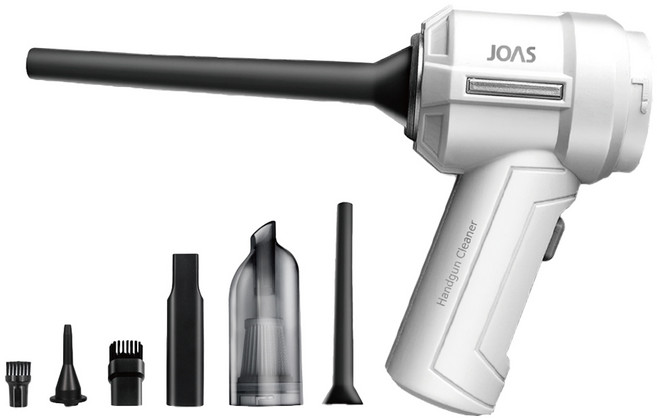 조아스 에어건 무선 차량용 청소기 세트, JVC-2000, 혼합색상