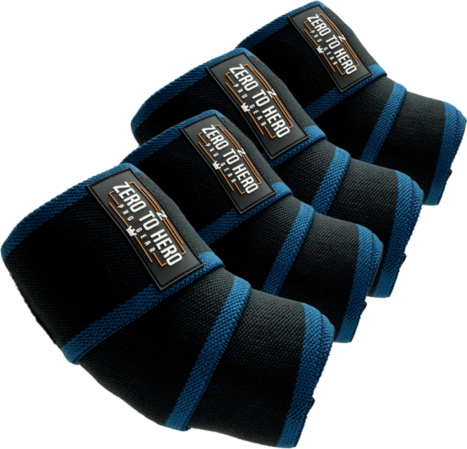 제로투히어로 히어로 팔꿈치보호대 양쪽 세트 Type2, 2세트, BLUE