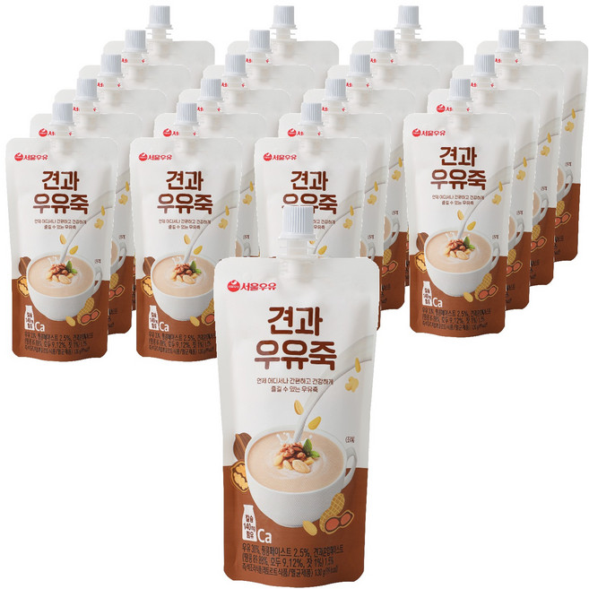 서울우유 견과 우유죽, 130g, 20개