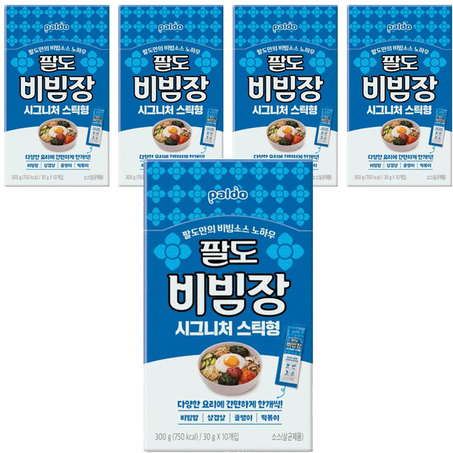 팔도 비빔장 시그니처 스틱형 10p, 300g, 5개