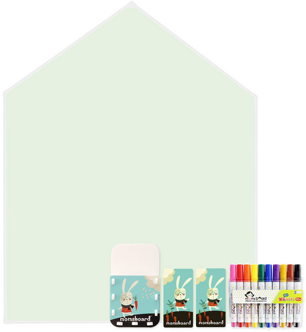 맘스보드 제제 미뇽 하우스 자석학습보드 + 베이직 3종세트 + 기프트세트 랜덤발송, Dew Green, 1개