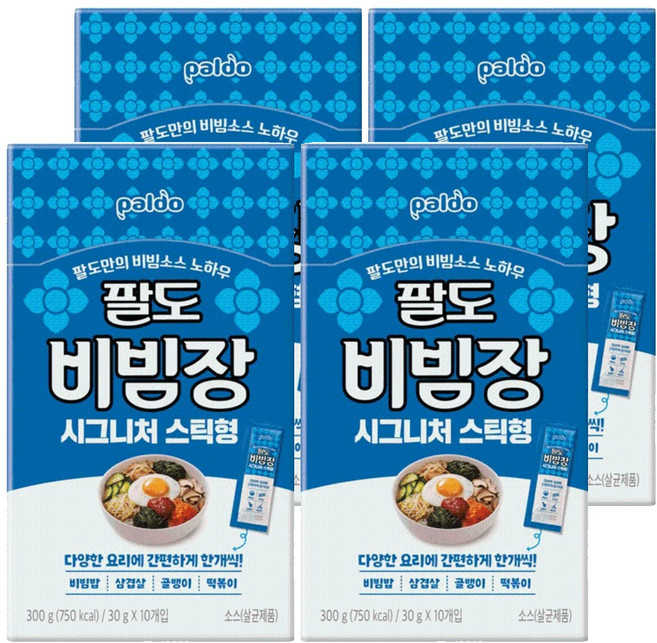 팔도 비빔장 시그니처 스틱형 10p, 300g, 4개