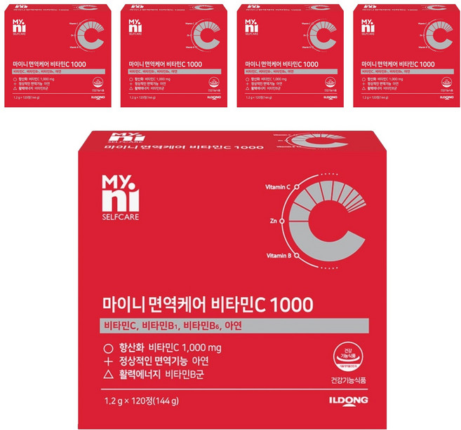 마이니 면역케어 비타민C 1000, 120정, 5개