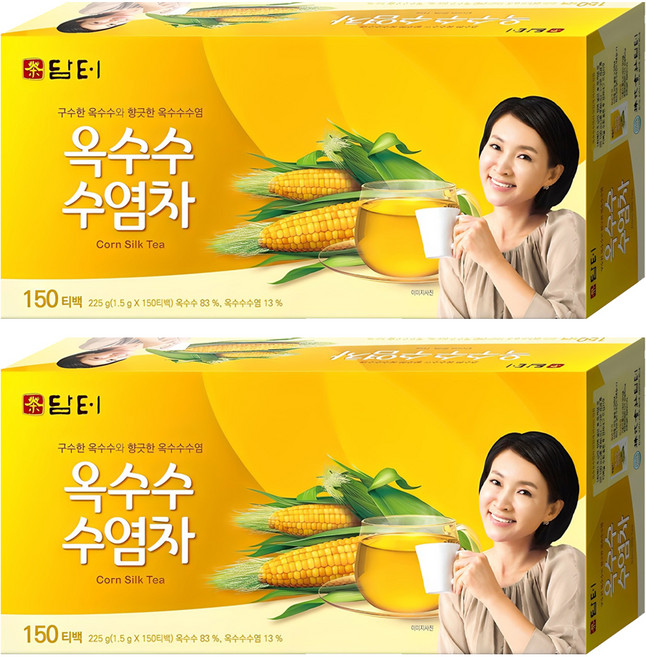 담터 옥수수 수염차, 1.5g, 150개입, 2개