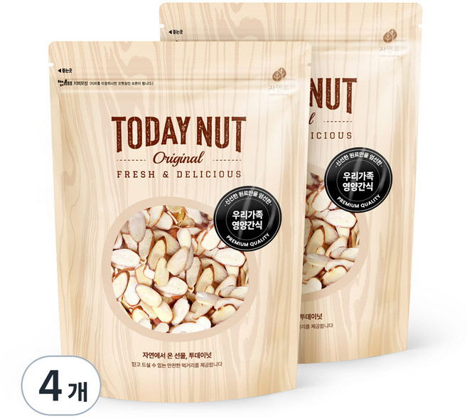 TODAY NUT 杏仁片, 300g, 4包