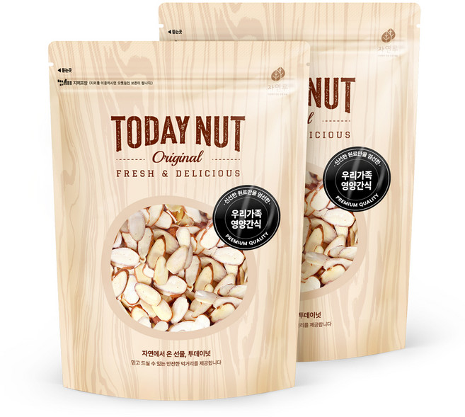 투데이넛 아몬드슬라이스, 300g, 2개