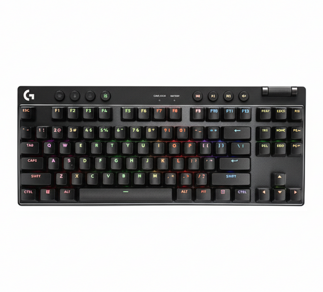 logitech G 羅技G PRO X 藍牙機械式 TKL鍵盤, GX 機械軸, YR0085, 時尚黑, 1個