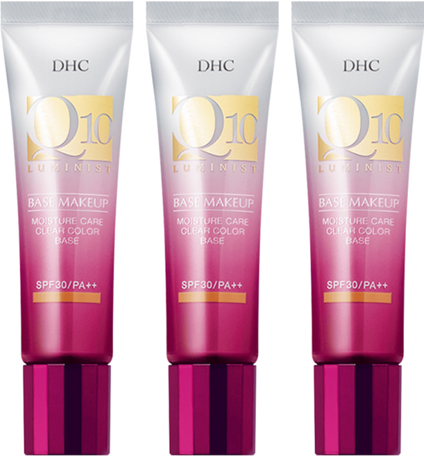 DHC 台灣公司貨 Q10持久透亮隔離霜 SPF30 PA++ 30g, 膚色, 3條