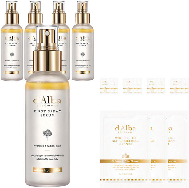 달바 화이트 트러플 퍼스트 스프레이 세럼 + 젤 클렌저 3p, 100ml, 5개