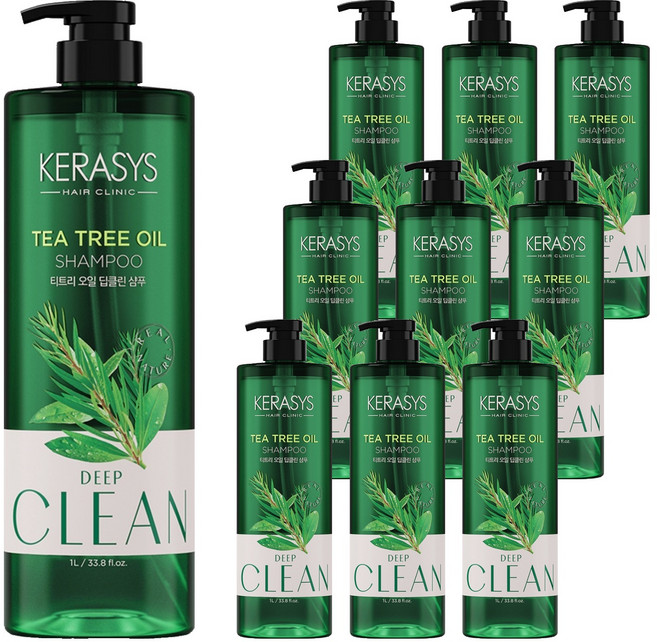 케라시스 티트리 오일 두피 샴푸, 1L, 10개
