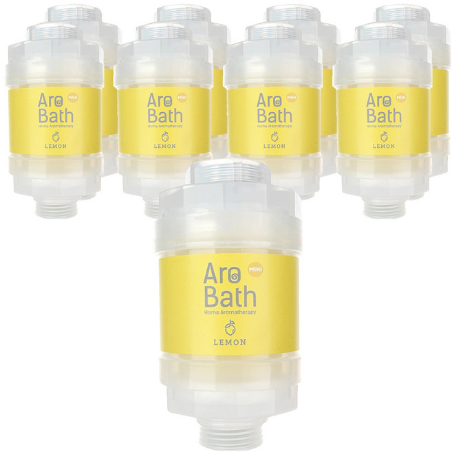 듀벨 아로바스 미니 비타민 샤워필터, 9개, 레몬향