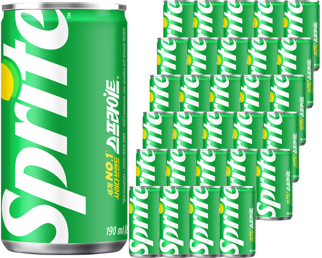 스프라이트 사이다, 190ml, 30개