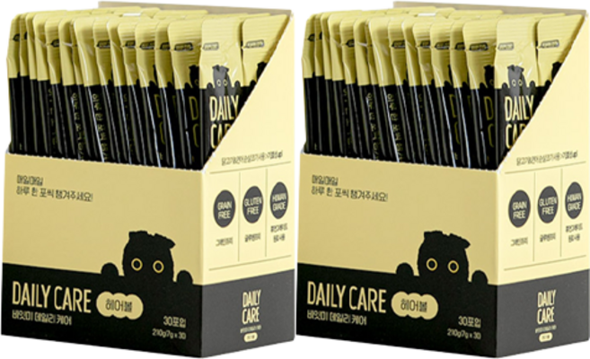 바잇미 고양이 데일리 케어 영양제, 210g, 헤어볼, 2개