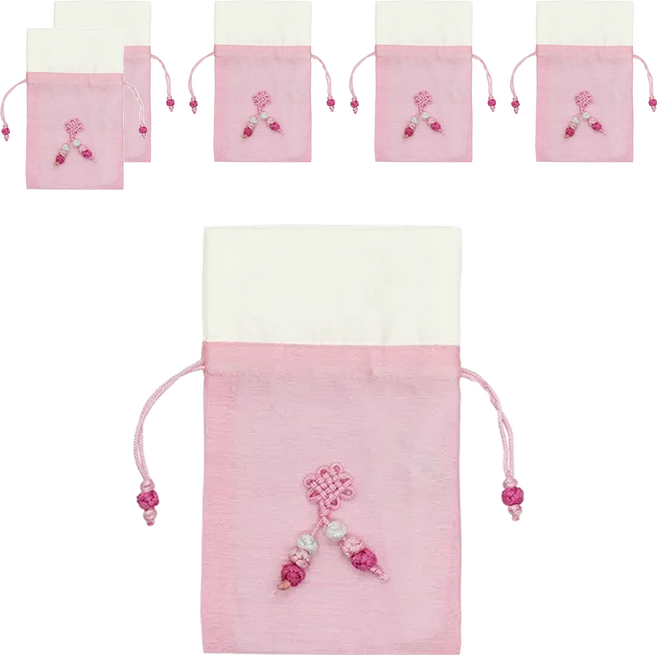 Happy Tool 韓式繩結福袋, 粉色的, 6件