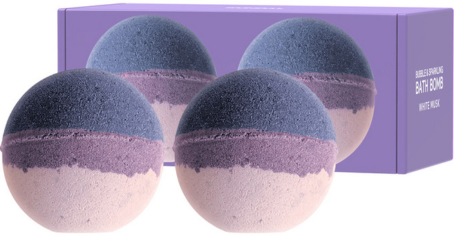 쿤달 버블 앤 스파클링 배쓰밤 화이트머스크향, 200g, 2개