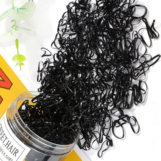 아필코 고탄력 헤어 고무줄 머리끈 1000p