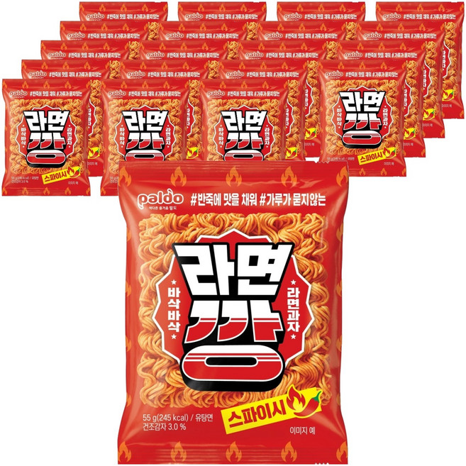 팔도 라면깡 스파이시, 55g, 20개