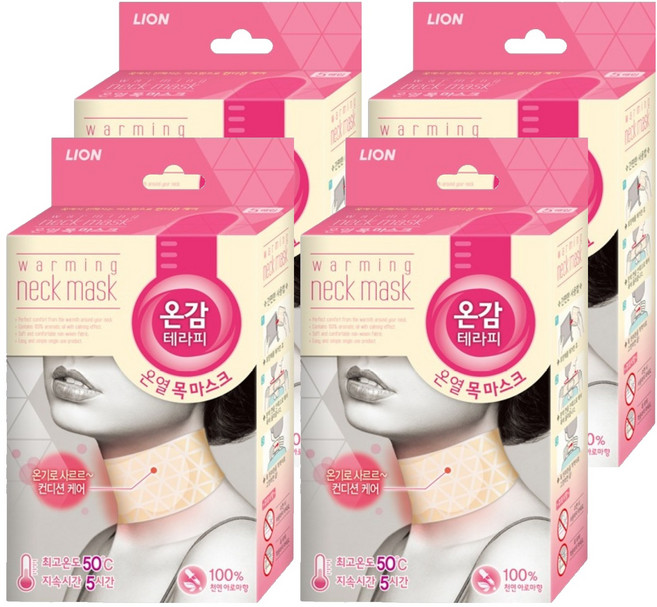 온감테라피 온열 목 마스크, 4개
