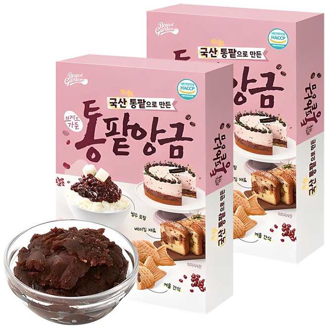 브레드가든 통팥앙금, 300g, 2개