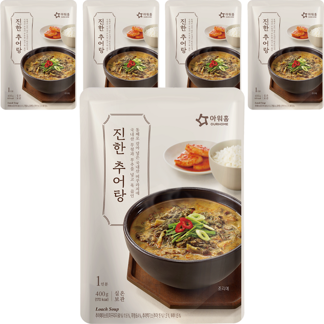아워홈 추어탕, 400g, 5개