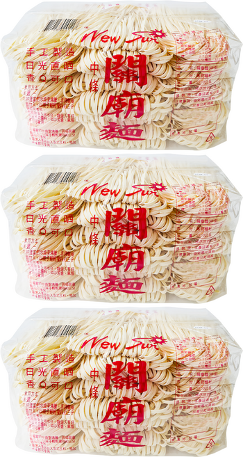 New Sun 新日光 關廟麵 中條, 1.5kg, 3包