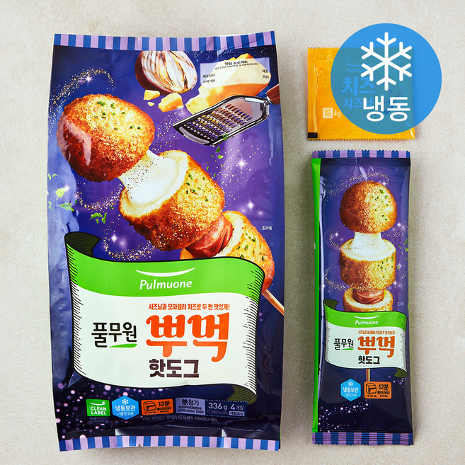 풀무원 뿌먹 핫도그 (냉동), 84g, 4개입, 1개